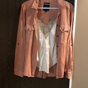 Boyfriend Cover Up with Tank Top